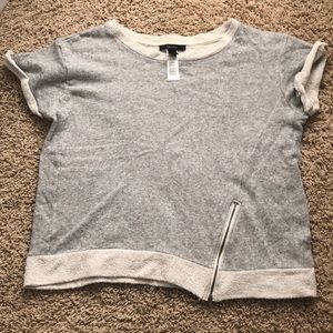 FOREVER 21 short sleeve sweatshirt top